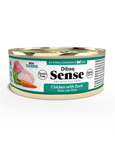 Pollo & Pato Gato LATA 70gr - Dibaq Sense