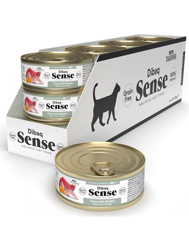 Pack 12 Latas Atún & Conejo Gato - Dibaq Sense